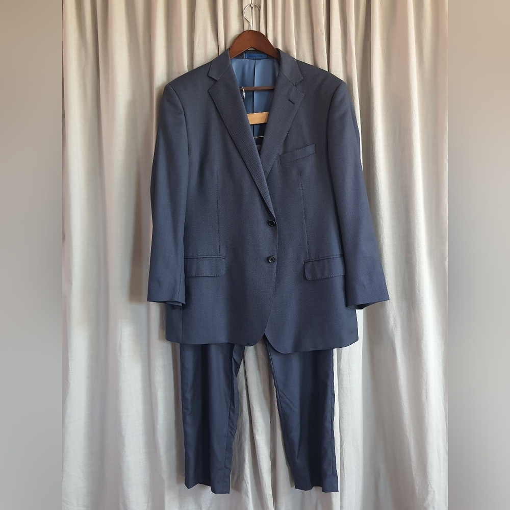 BluJacket Connor Suit Mens 44S/38S Jacket and Pants Navy Blue 2pc Set